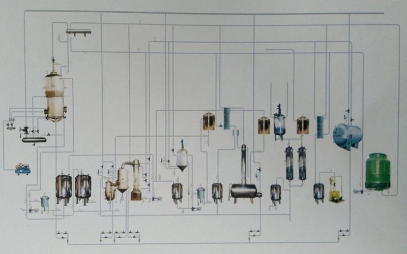 Línea de extracción y concentración para medicina china tradicional